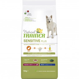 Trainer Natural Sensitive Plus Adult Medium&amp;Maxi сухой гипоаллергенный корм для взрослых собак средних и крупных пород c кроликом - 12 кг