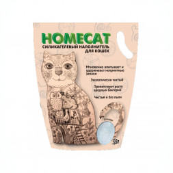 Homecat Стандарт cиликагелевый впитывающий наполнитель без запаха - 3,6 л