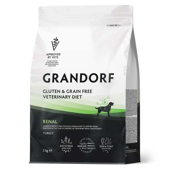 Grandorf Veterinary Diet Dog Renal сухой диетический корм для собак при хронической болезни почек - 3 кг