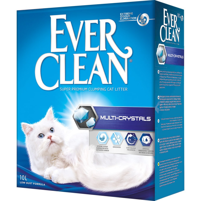 Ever Clean Multi Crystals наполнитель комкующийся с мультикристаллами - 10 л