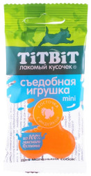 TiTBiT съедобная игрушка для собак мелких пород косточка с индейкой Mini - 20 г