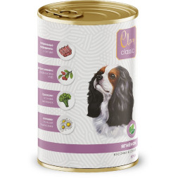 Clan Classic консервы для собак кусочки в соусе, с ягненком - 970 г x 6 шт