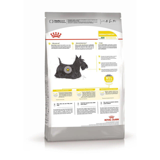 Royal Canin Mini Dermacomfort сухой корм для собак мелких пород, склонных к разражению кожи и зуду - 1 кг
