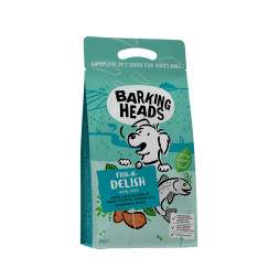 Barking Heads Fish-n-Delish сухой беззерновой корм для взрослых собак с лососем, форелью и бататом - 2 кг