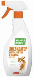 Apicenna Умный Спрей Ликвидатор пятен, меток и запаха для кошек - 500 мл
