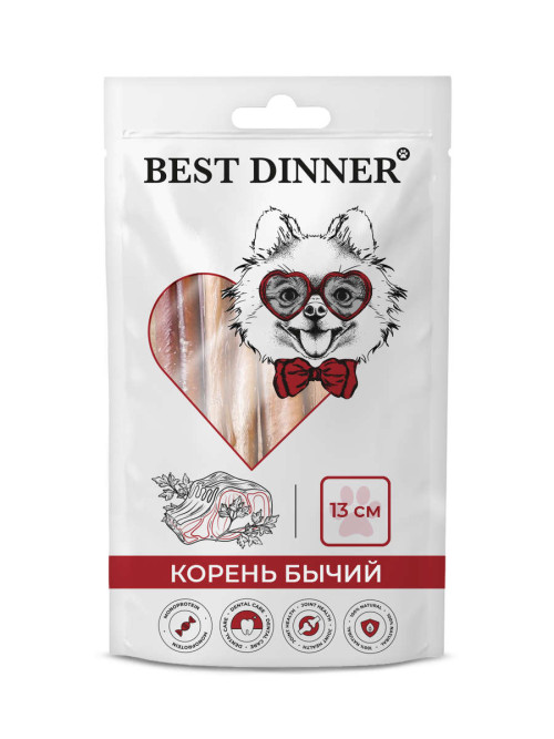 Best Dinner лакомство для собак «Бычий корень» 13 см (50 +/-5г.)