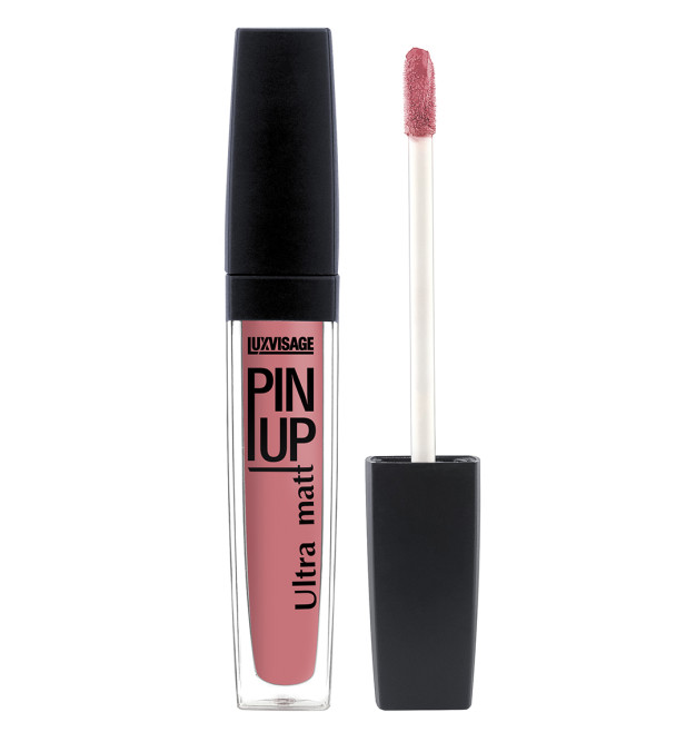 LUXVISAGE блеск для губ PIN UP Ultra Matt, тон 19 Ice rose