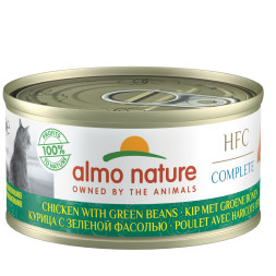 Almo Nature HFC консервы для взрослых кошек с курицей и зеленой фасолью - 70 г x 24 шт