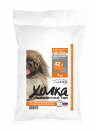 Холка гипоаллергенный сухой корм для взрослых собак мелких пород с индейкой и рисом - 7 кг