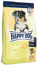Happy Dog Baby Lamb &amp; Rice сухой корм для щенков с чувствительным пищеварением с ягненком и рисом - 1 кг