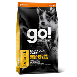 Go! SKIN + COAT CARE Duck Recipe With Grains 22/12 сухой корм для взрослых собак и щенков всех пород для кожи и шерсти, с уткой - 11,34 кг