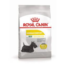Royal Canin Mini Dermacomfort сухой корм для собак мелких пород, склонных к разражению кожи и зуду - 3 кг
