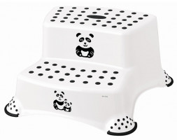 Keeeper igor &quot;panda&quot; детский стульчик-подставка двойной с антискользящей функцией 40 x 37 x 21 см белый