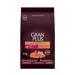 Granplus Gourmet Dog сухой корм для взрослых собак мелких пород, с лососем и цыпленком - 1 кг