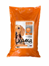 Холка гипоаллергенный сухой корм для взрослых собак мелких пород с индейкой и рисом - 15 кг