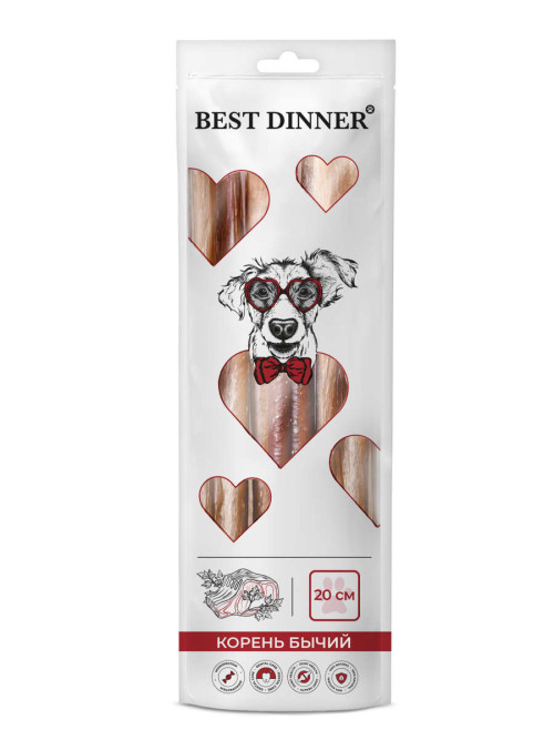 Best Dinner лакомство для собак «Бычий корень» 20 см (40 +/-5г.)