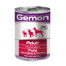 Gemon Dog влажный корм для взрослых собак с говяжим рубцом в консервах 400 г