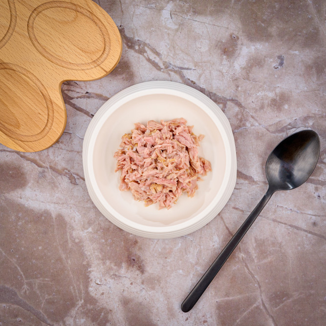 Monge Cat Natural влажный корм для взрослых кошек с атлантическим тунцом в консервах 80 г (24 шт в уп)