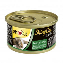Gimborn GimCat ShinyCat влажный корм для кошек из цыпленка с ягненком - 70 г х 24 шт