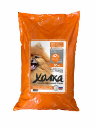 Холка гипоаллергенный сухой корм для взрослых собак мелких пород с индейкой и рисом - 20 кг