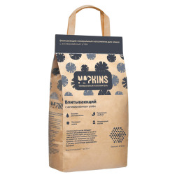 NAPKINS минеральный впитывающий наполнитель для кошачьего туалета, с активированным углем - 17,91 л (12 кг)