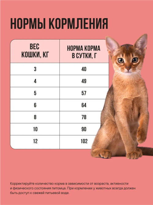 BOWL WOW Fresh Meat сухой корм для взрослых стерилизованных кошек с лососем, белой рыбой и брокколи - 400 г