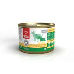 Blitz Renal влажный диетический корм для собак при хронической почечной недостаточности, в консервах - 200 г х 12 шт