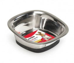 Camon миска для собак стальная с антискользящим резиновым кольцом &quot;Durapet&quot;, 1,73 л