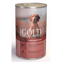 Nero Gold Adult Dog Formula Home Made Liver консервы для взрослых собак с печенью по-домашнему - 1,25 кг х 12 шт