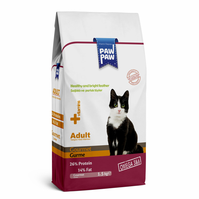 Pawpaw Adult Cat Food Gourmet сухой корм для кошек с бараниной - 1,5 кг