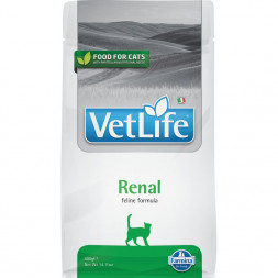 Farmina Vet Life Cat Renal сухой корм для взрослых кошек при заболеваниях почек - 400 г