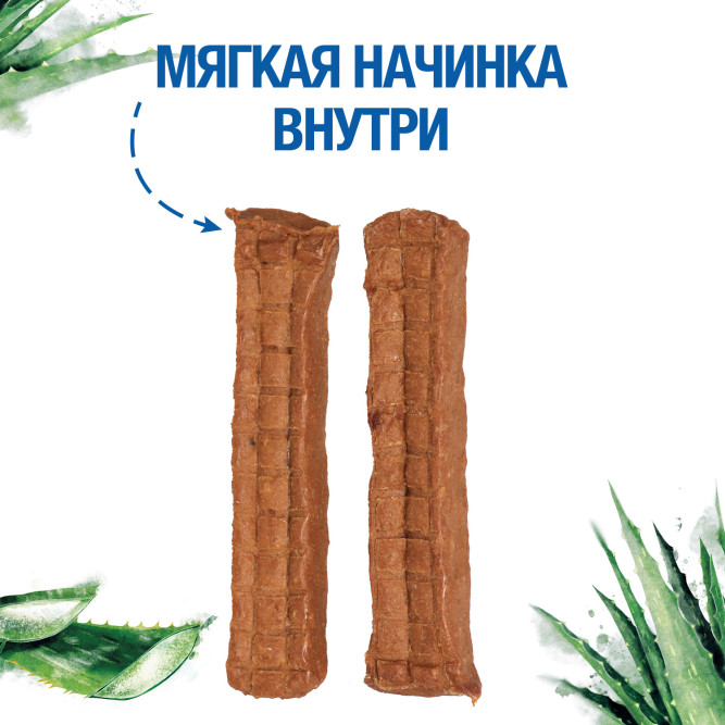 Monge Gift Skin Support лакомство для взрослых собак всех пород, мясные батончики со свежим лососем, алоэ вера и дрожжами, для поддержки здоровья кожи - 40 г