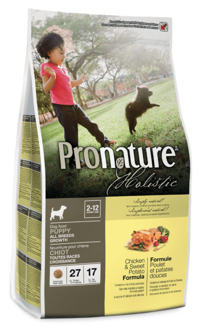 Pronature Holistic сухой корм для щенков всех пород с курицей и сладким картофелем - 2,72 кг