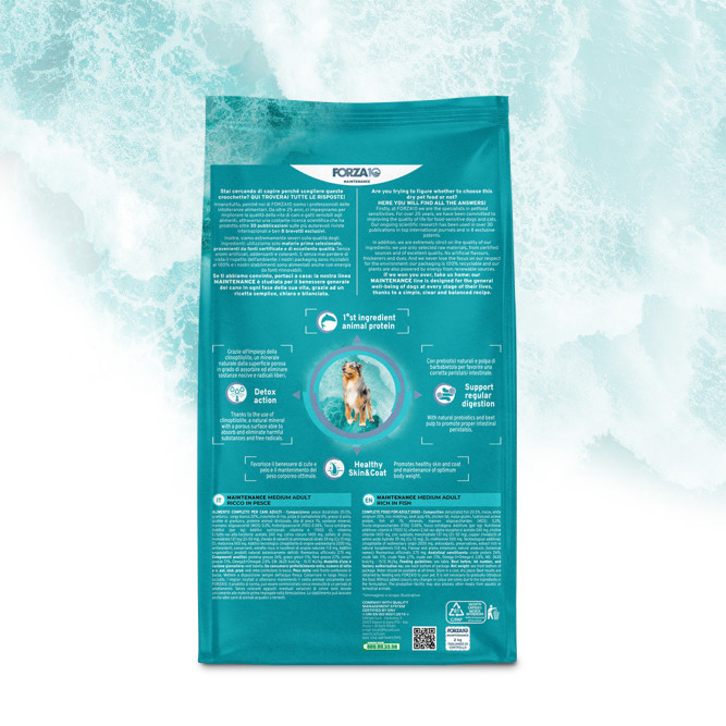Forza10 Maintenance Dog Adult Medium сухой корм для взрослых собак средних пород с рыбой - 12 кг