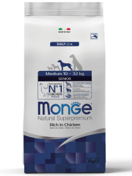 Monge Dog Medium сухой корм для пожилых собак средних пород 3 кг