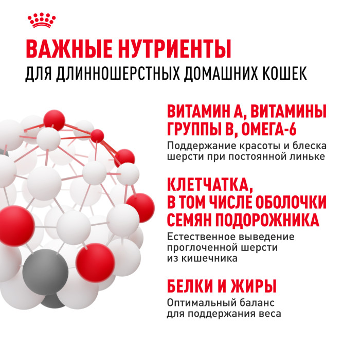 Royal Canin Indoor Long Hair сухой корм для домашних длинношерстных кошек - 400 г