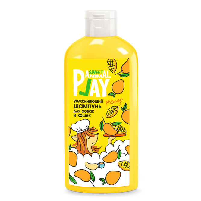 Animal Play Sweet шампунь для собак и кошек увлажняющий, с ароматом Тропический манго - 300 мл