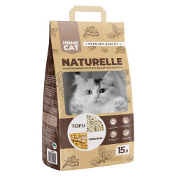 HOMECAT NATURELLE TOFU Original комкующийся растительный наполнитель для кошачьих туалетов - 15 л