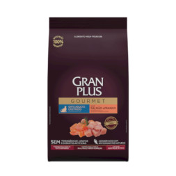 Granplus Gourmet Cat Sterilised сухой корм для взрослых стерилизованных и кастрированных котов и кошек лосось и цыпленок - 3 кг