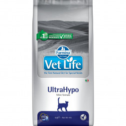 Farmina Vet Life Cat Ultrahypo сухой корм для взрослых кошек при пищевой аллергии - 5 кг