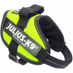 Julius-K9 шлейка для собак IDC-Powerharness Mini, 49-67 см/ 7-15 кг, зеленая неон