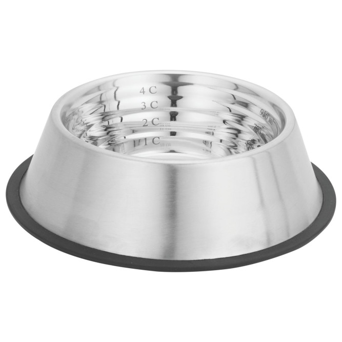 Mr.Kranch миска из нержавеющей стали с нескользящим основанием, контроль объема порции - 470 мл