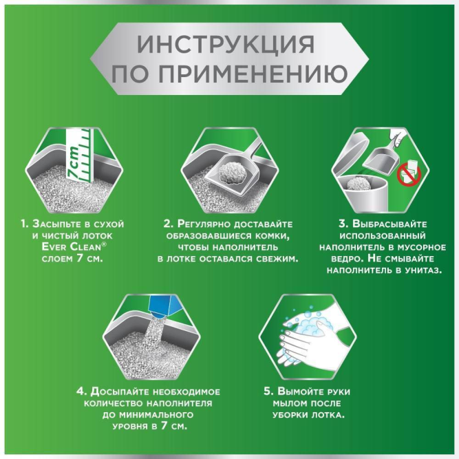 Ever Clean Extra Strong Clumping Scented наполнитель комкующийся с ароматом свежести - 6 л