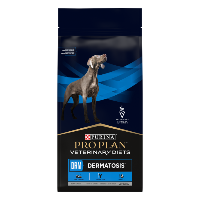 Pro Plan Veterinary DRM Dermatosis сухой корм для взрослых собак при дерматозах - 12 кг