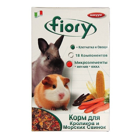 Fiory корм для морских свинок и кроликов Conigli e cavie - 850 г