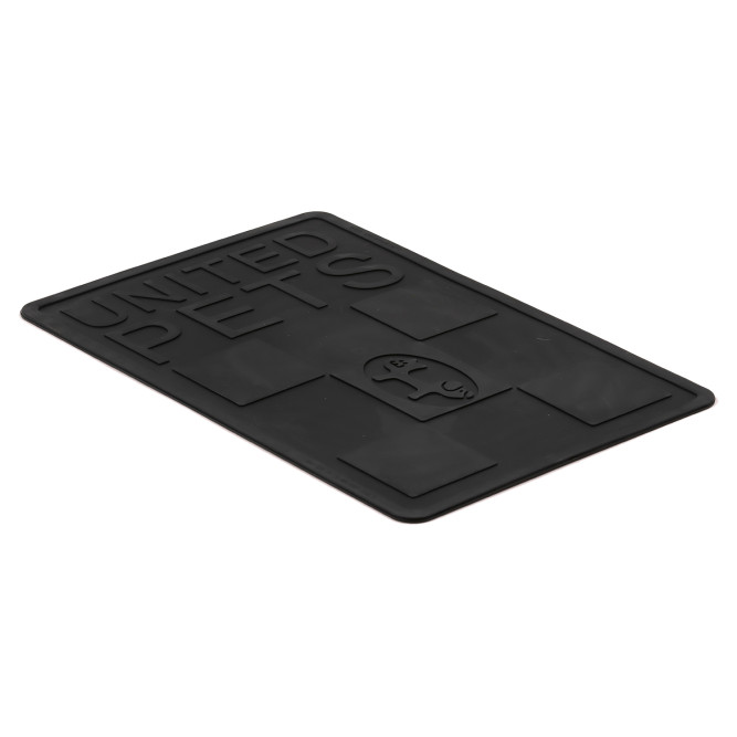 United Pets Mustafa коврик под миски, 45х30 см, черный