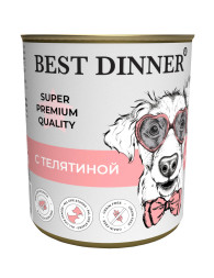 Best Dinner Super Premium консервы для щенков с телятиной - 340 г