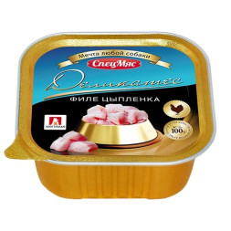 Зоогурман влажный корм для взрослых собак всех пород, с филе цыпленка - 150 г x 10 шт