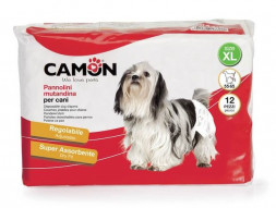 Camon подгузники для собак и кошек, размер XL (55-65 см), 12 шт