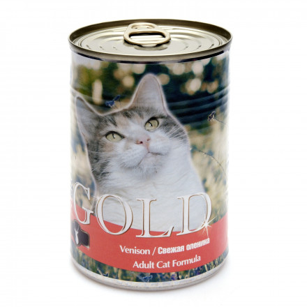 Nero Gold Adult Cat Formula Venison консервы для взрослых кошек со свежей олениной - 810 г х 12 шт